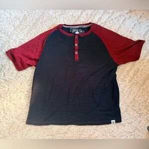 Copper & Oak Supply Company Men's Two-Tone Short Sleeve Henley